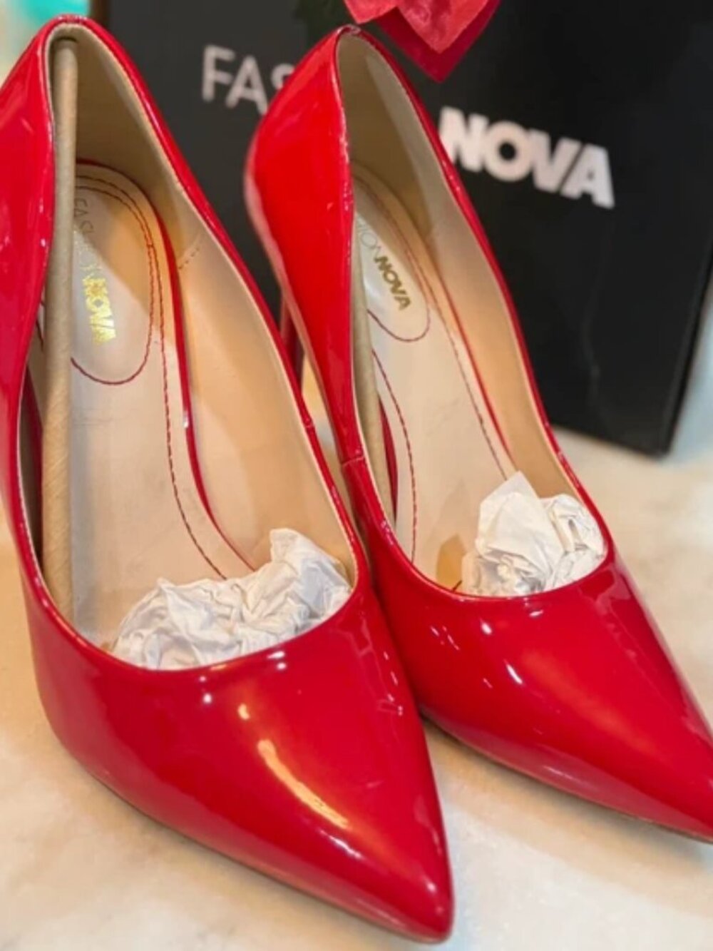 Red Heels from Fashion Nova Classic Red Pump!